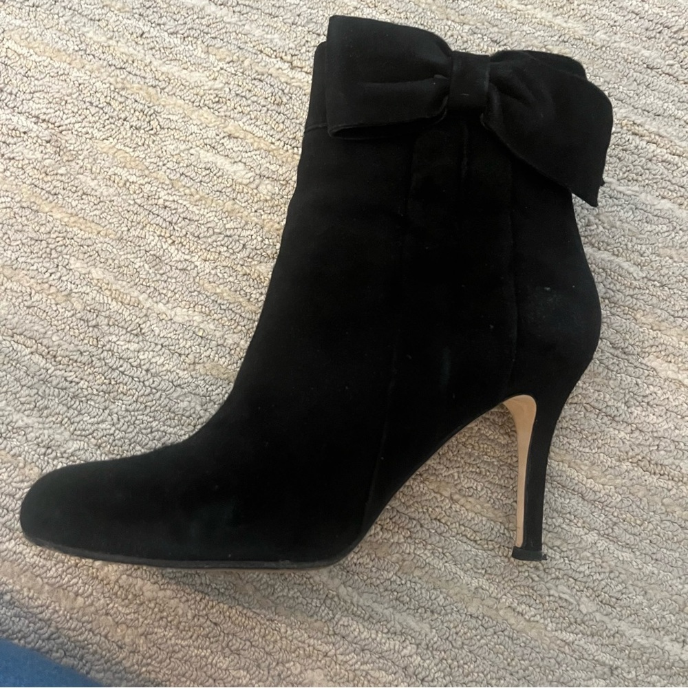 Kate Spade Suede Ankle Bootie with Bow